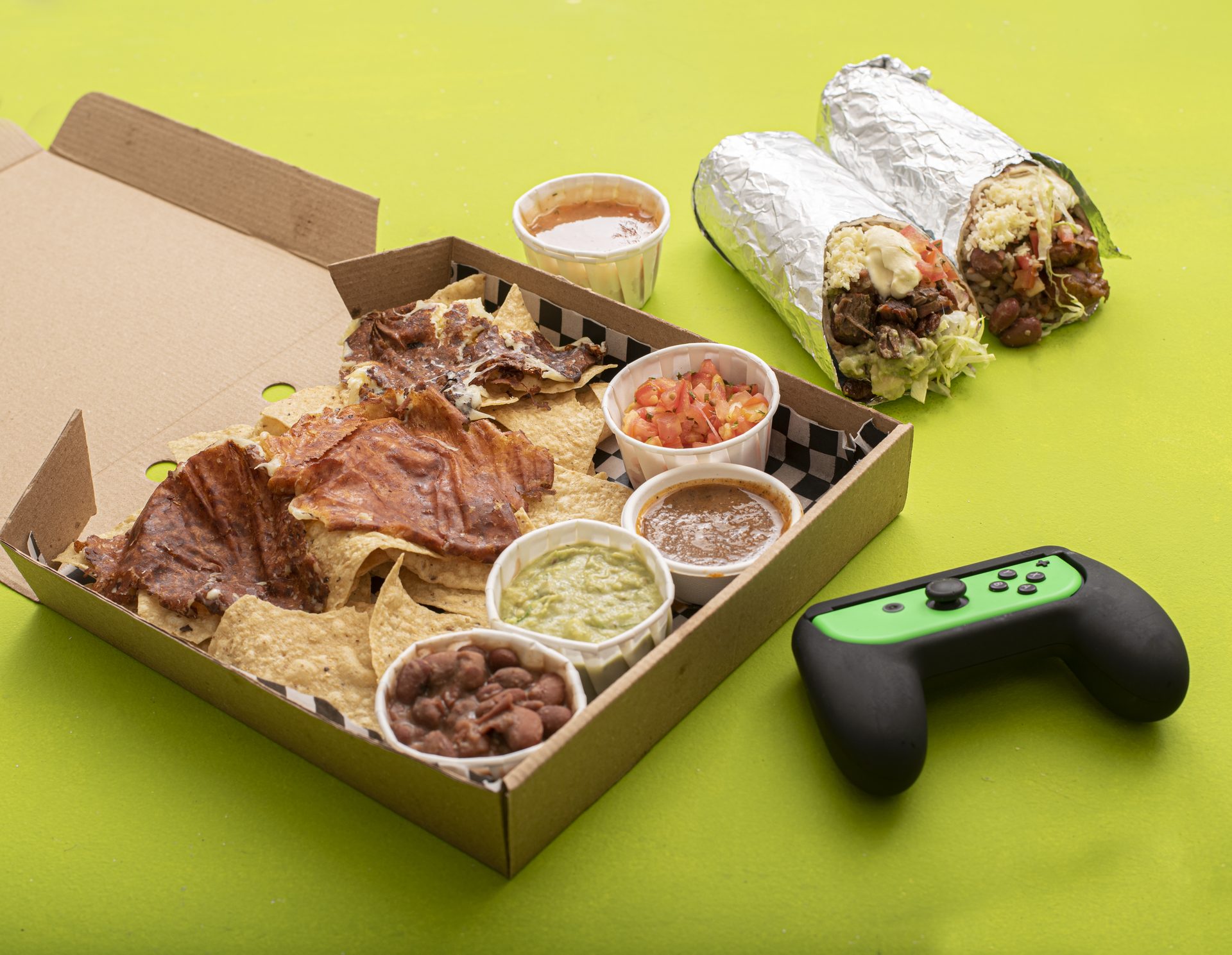 Nachos con control de juego